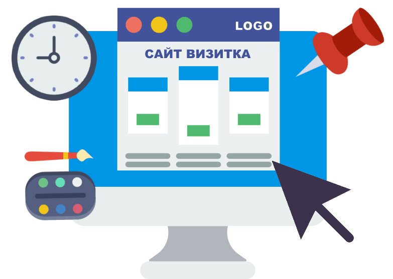Создание сайта - визитки в Томске под ключ